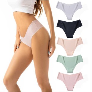 Title 6, Ice Silk Traceless Mid Waist Briefs Sexy And Br...