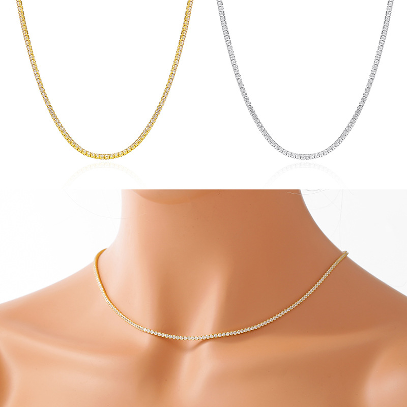 Zircon Tennis Necklace Fashionable