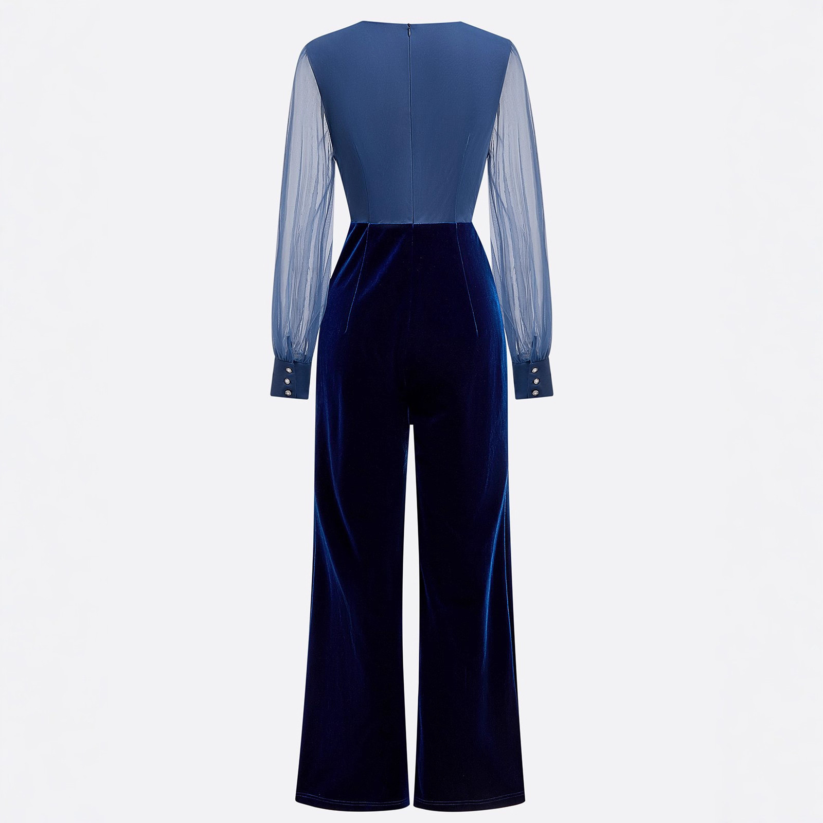 Velvet Jumpsuit With An Elegant Sophisticated Vibe - Image 2