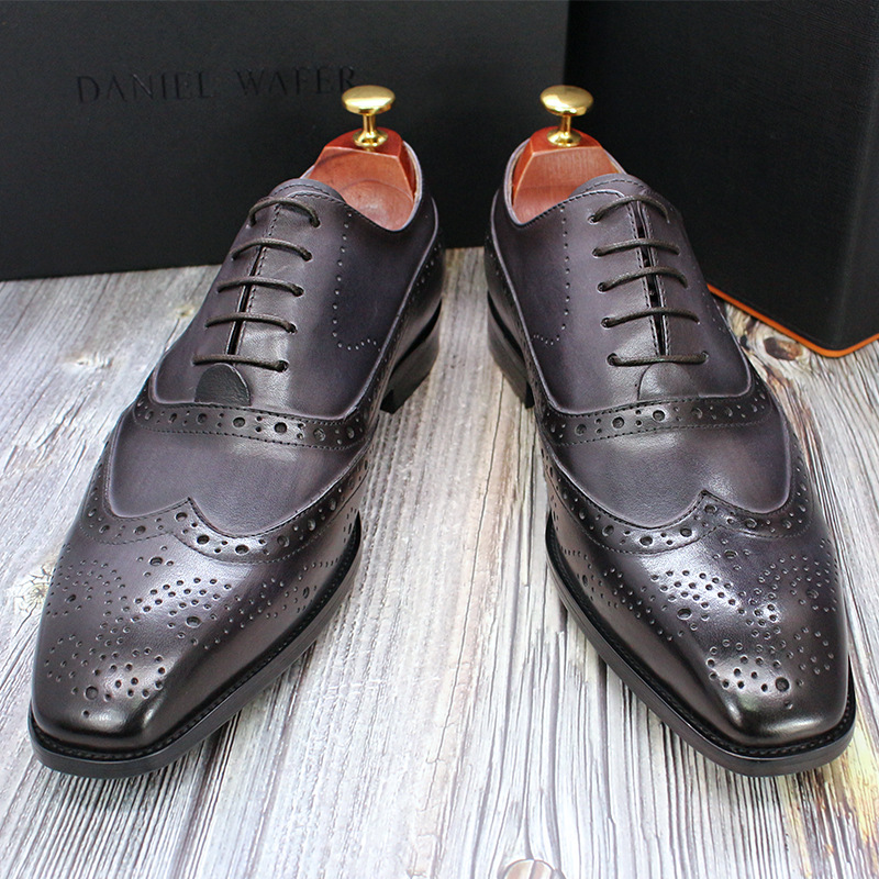 Title 13, Chaussures japonaises classiques en cuir pour h...