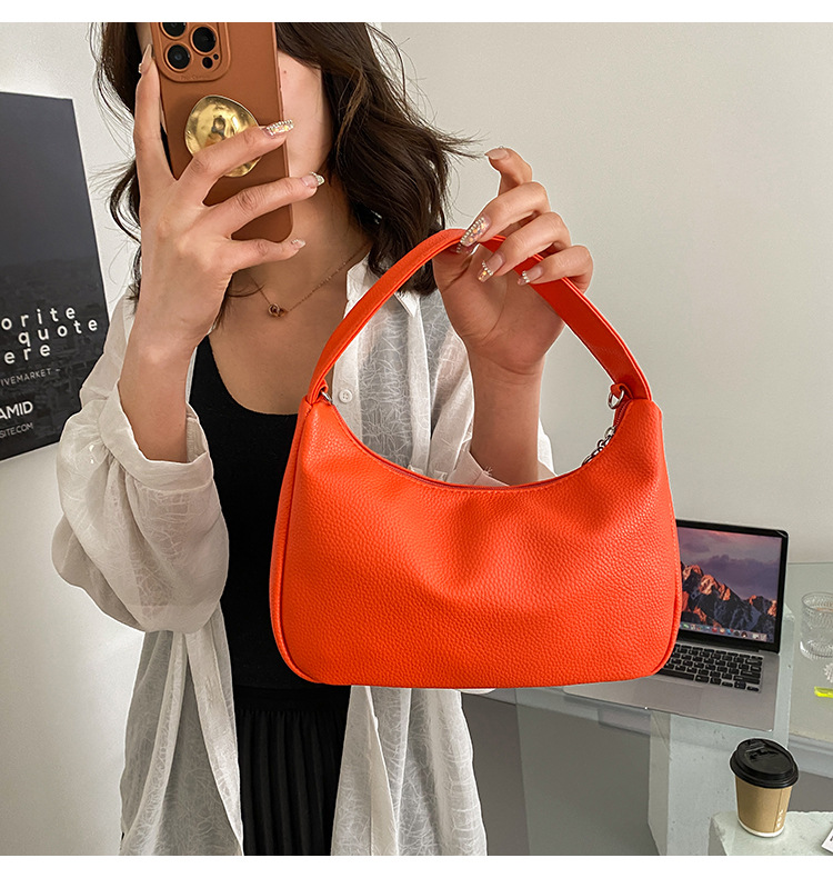 Title 12, Simple Candy Color One Shoulder Underarm Bag Cr...