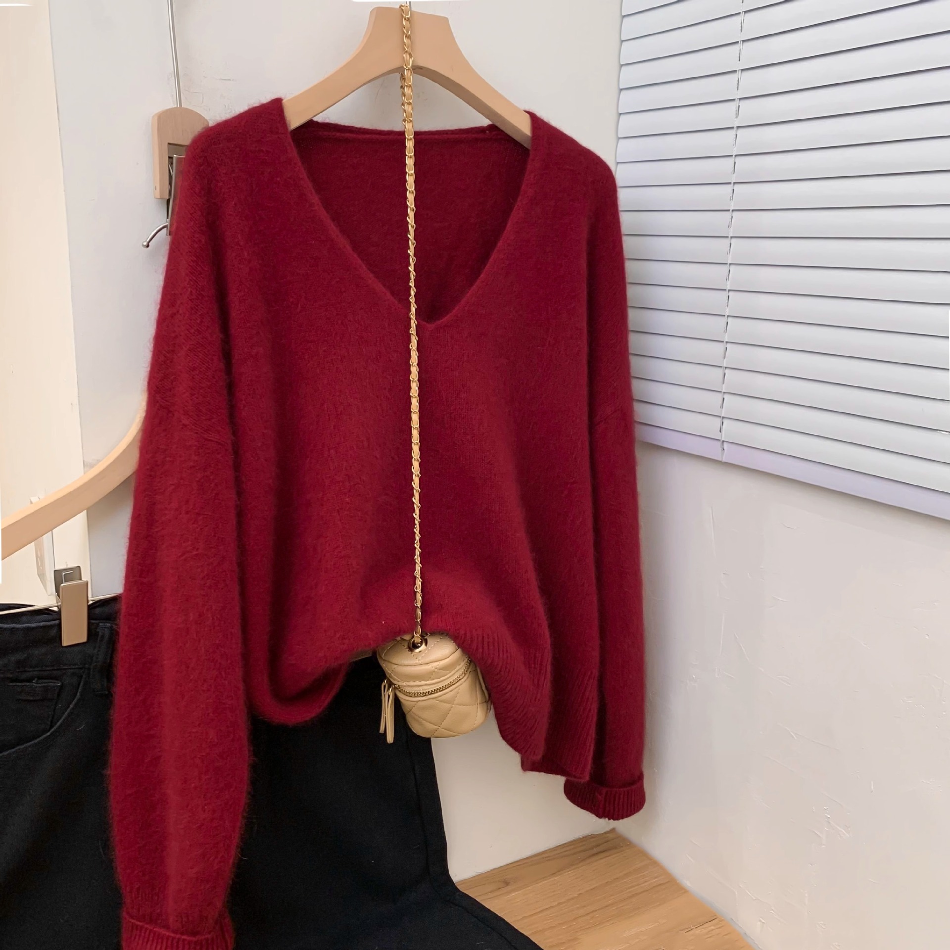 V Neck Baselayer Pullover Sweater For Women 7