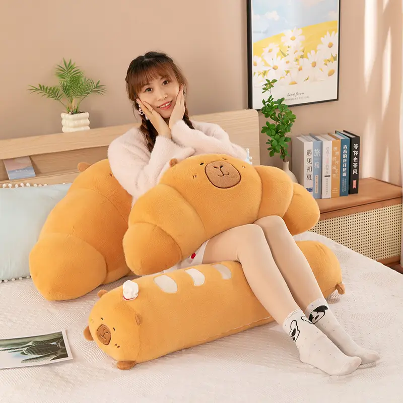 Capybara Croissant French Stick Plush Toy Large