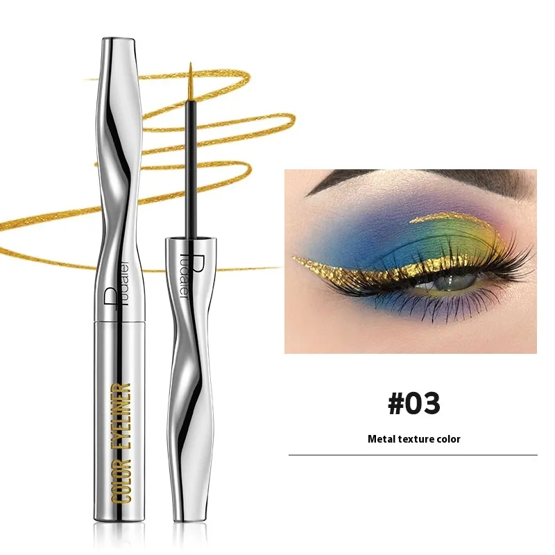 Color Eyeliner Makeup Waterproof Quick-drying Very Fine 24 Colors - 03Color