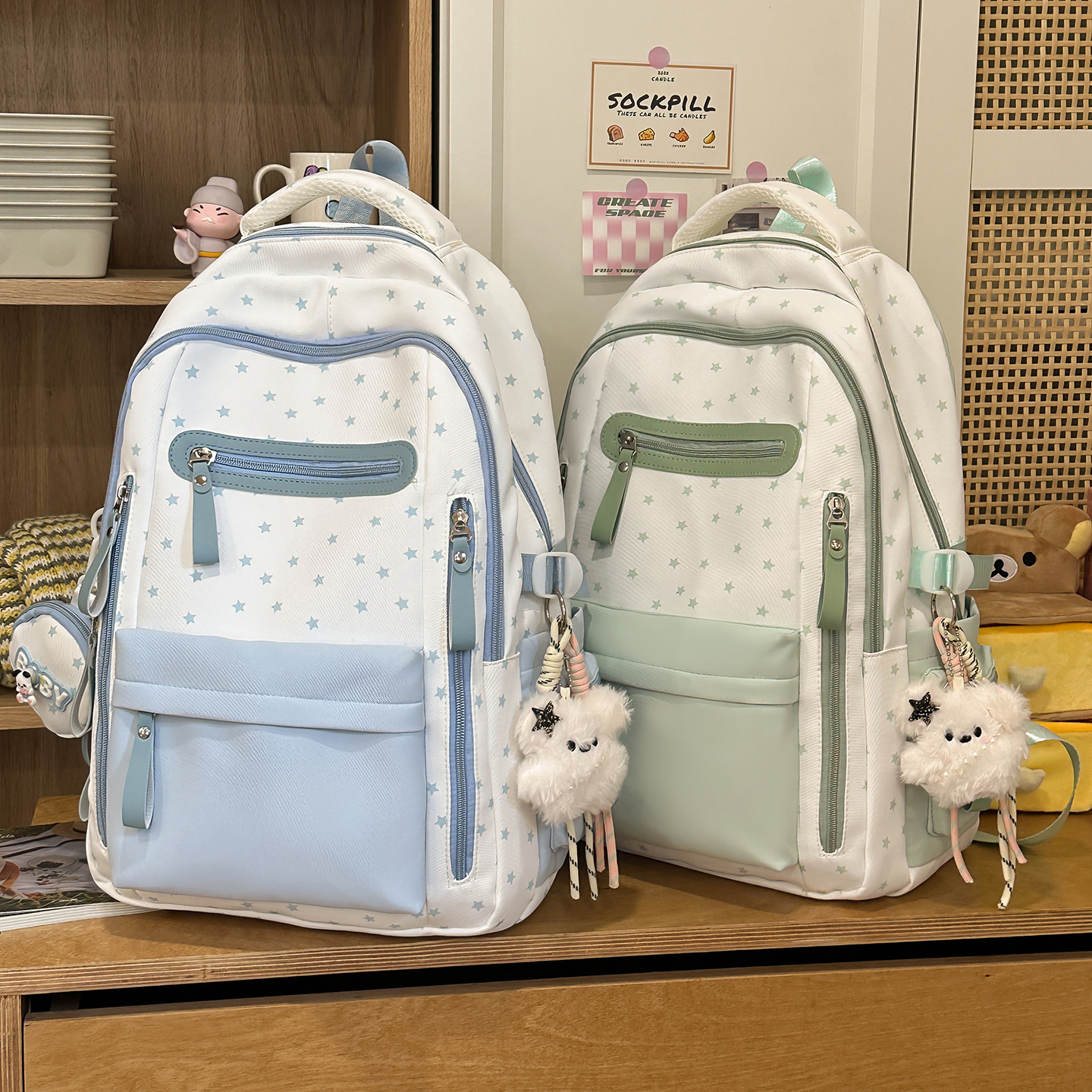 Cute Little Floral-patterned School Bag