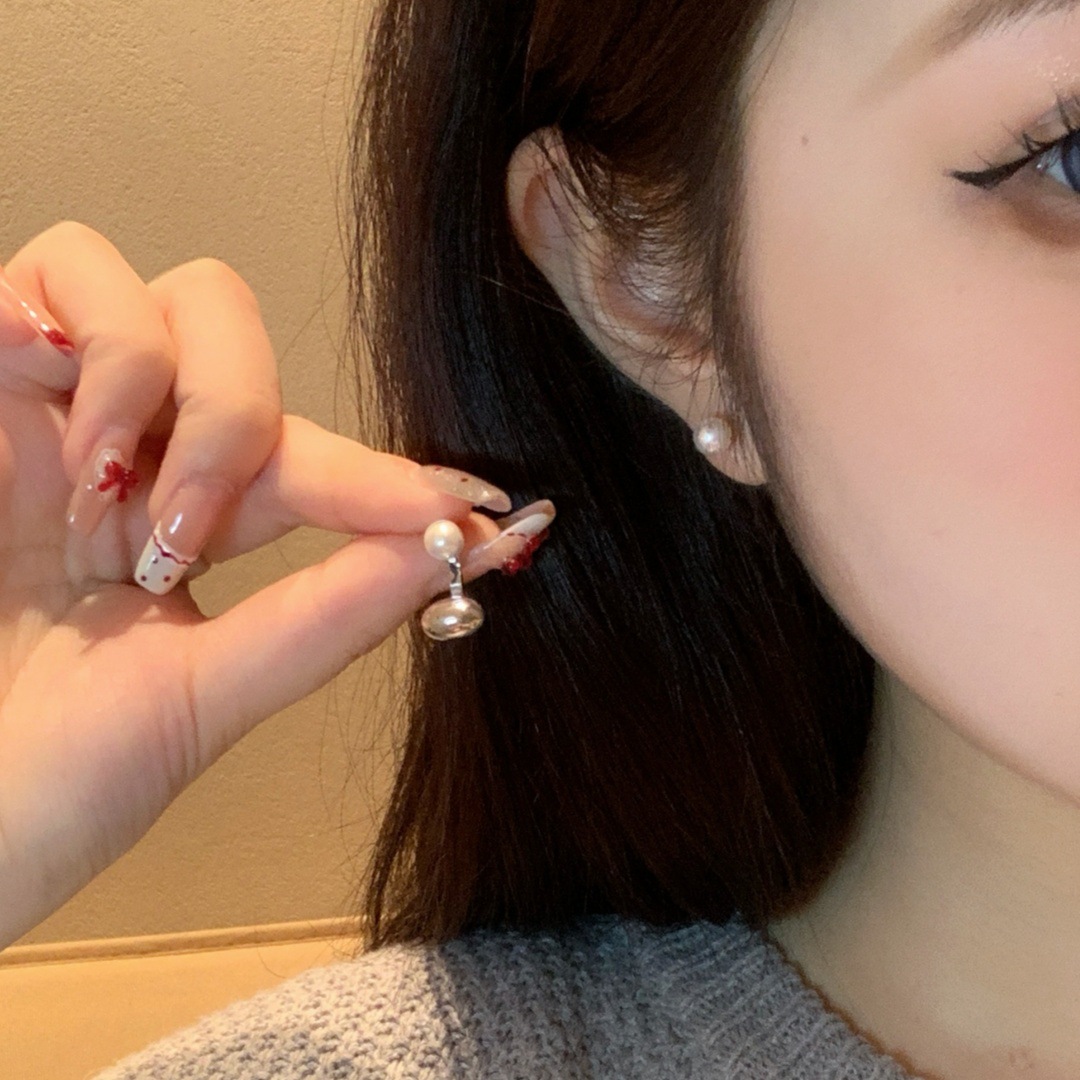Pearl Eardrops Stud Earrings Female Niche Design