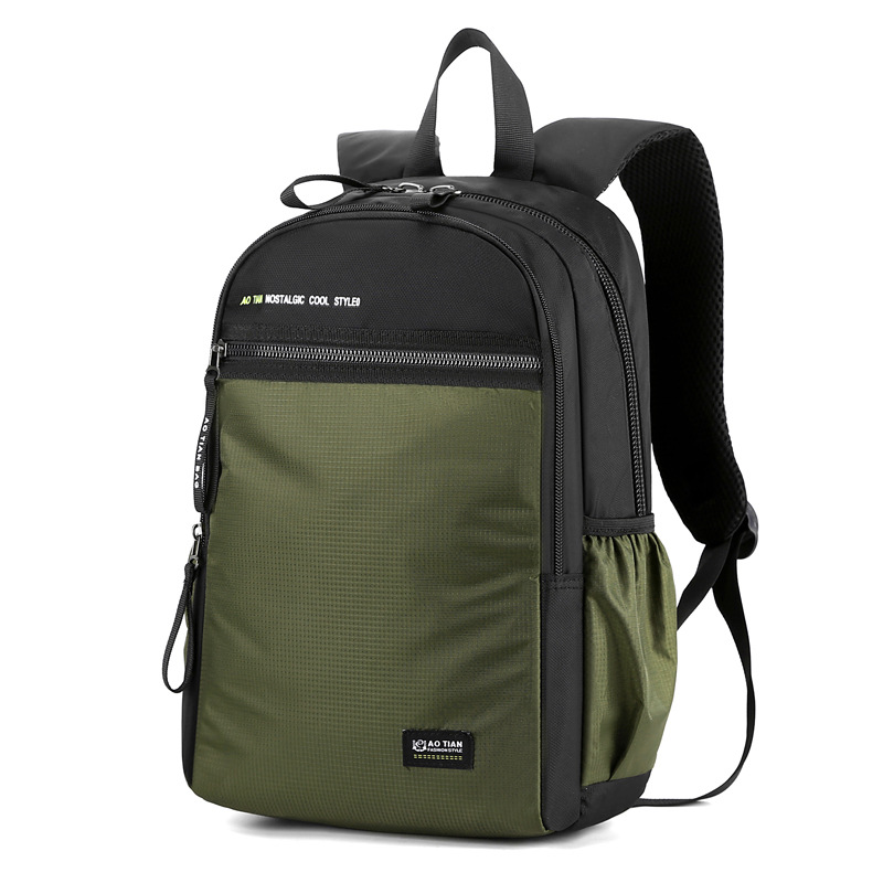 Lightweight Business Backpack Water-resistant Large-capacity Daypack Green