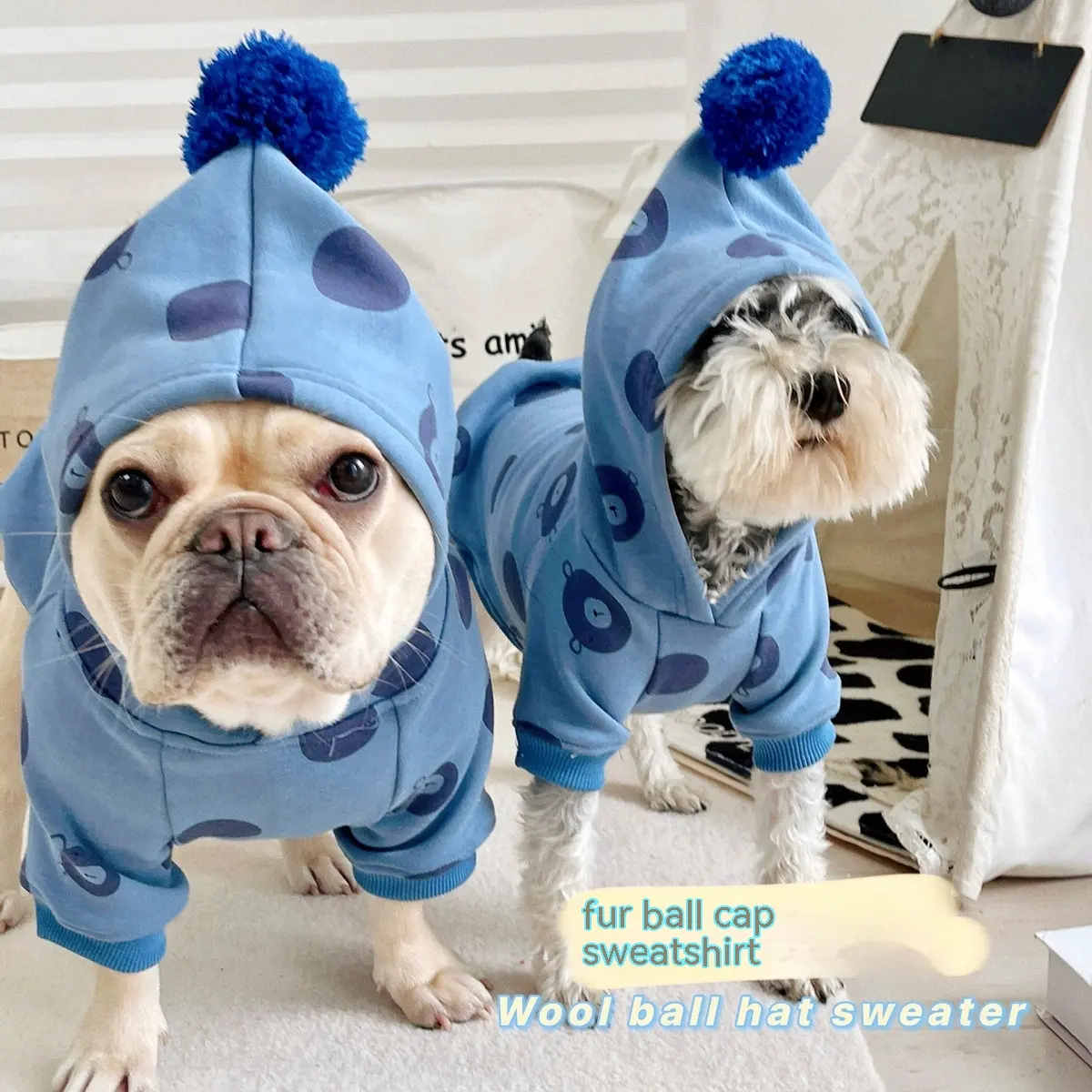Pet Clothes Hooded Sweater Jarre Aero Bull