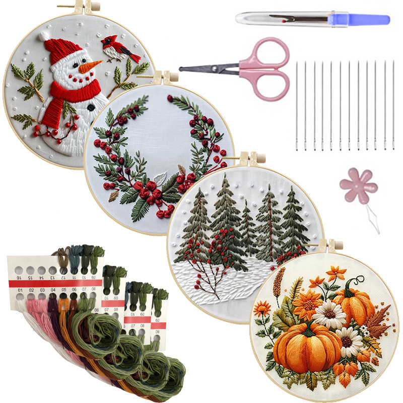 Christmas Kit Embroidery Handicraft DIY Material — image 1