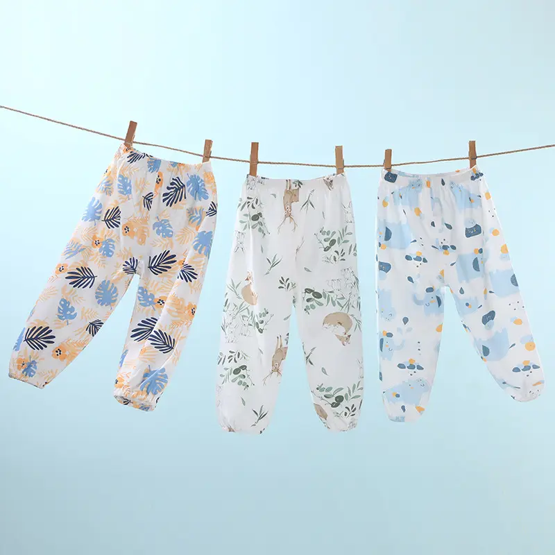 Baby Anti Mosquito Pants Summer Thin Cotton