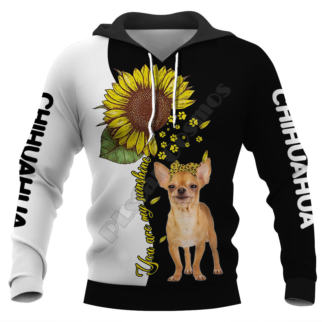 Title 6, Nieuwe herenhoodie met 3D-digitale schattige ho...