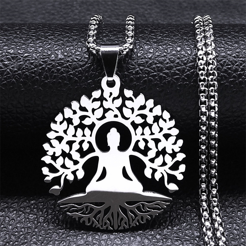 New Fashion Meditation Buddha Yoga Pendant Necklace