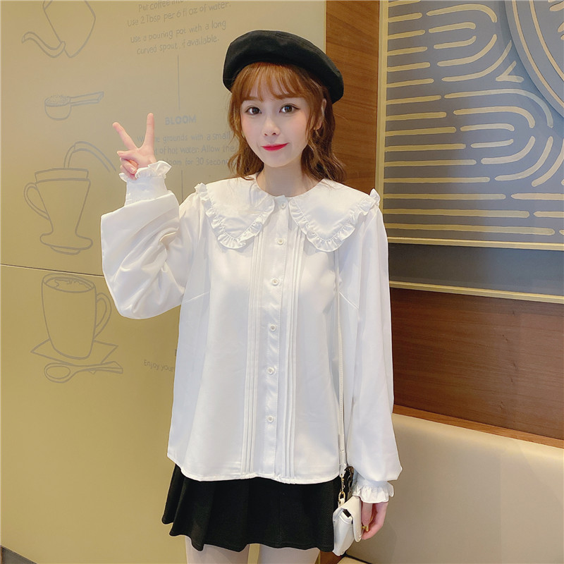 Title 6, Jk Uniform Basic Sweet Doll Collar Long Sleeves