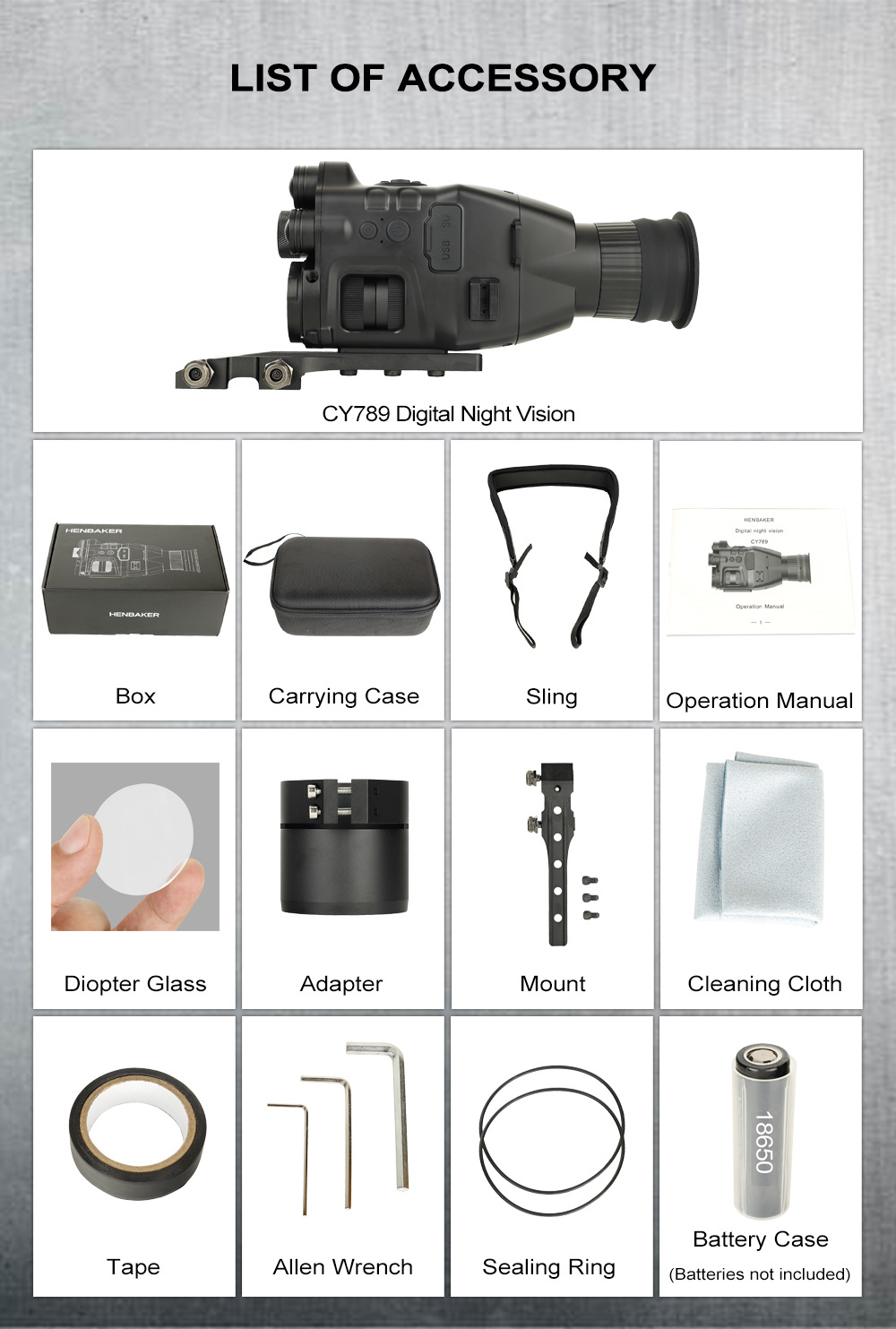 CY789 HD Photography Night Vision Instrument Sets Of Aiming — foto 3