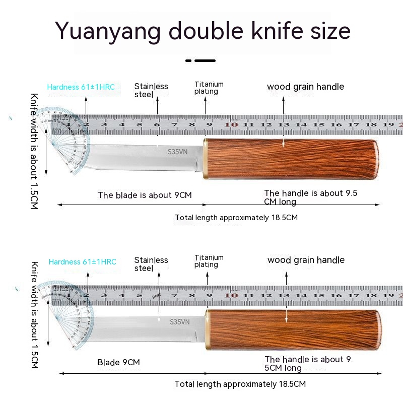 Double Edge Fruit Knife