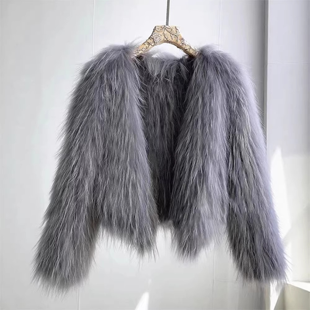 Thick Plush Chanel-style V-neck Elegant Womens Wear