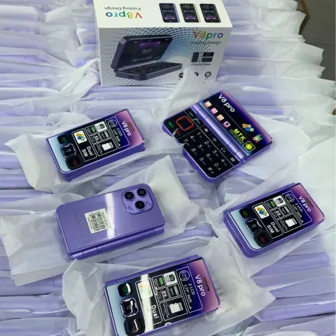 V8pro Dual Screen Folding Flip Function Mobile Phone