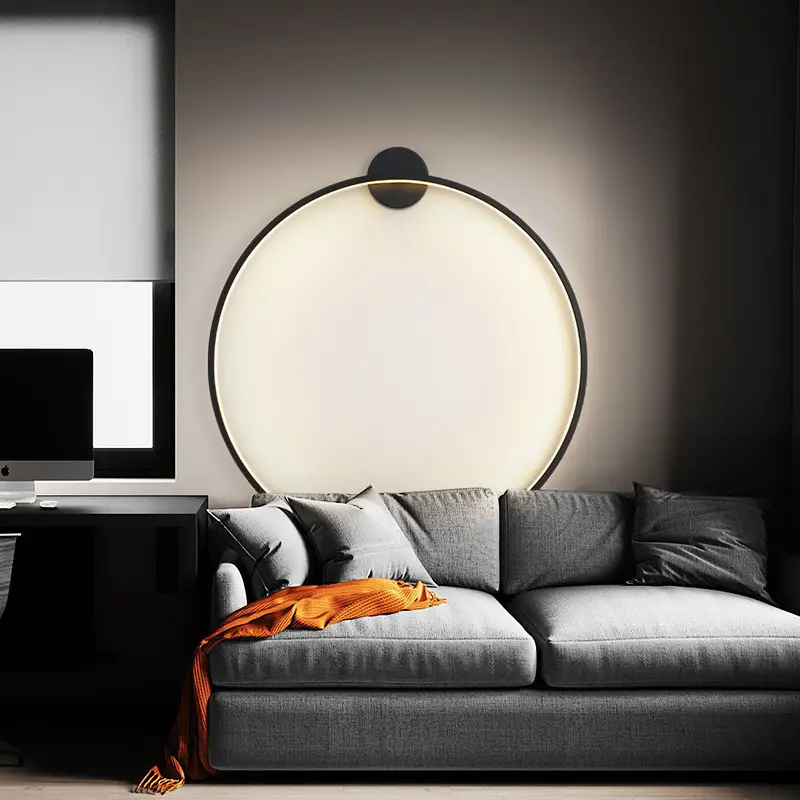Round Wall Lamp Creative Personalized Bedroom Bedside Lamp Simple Modern