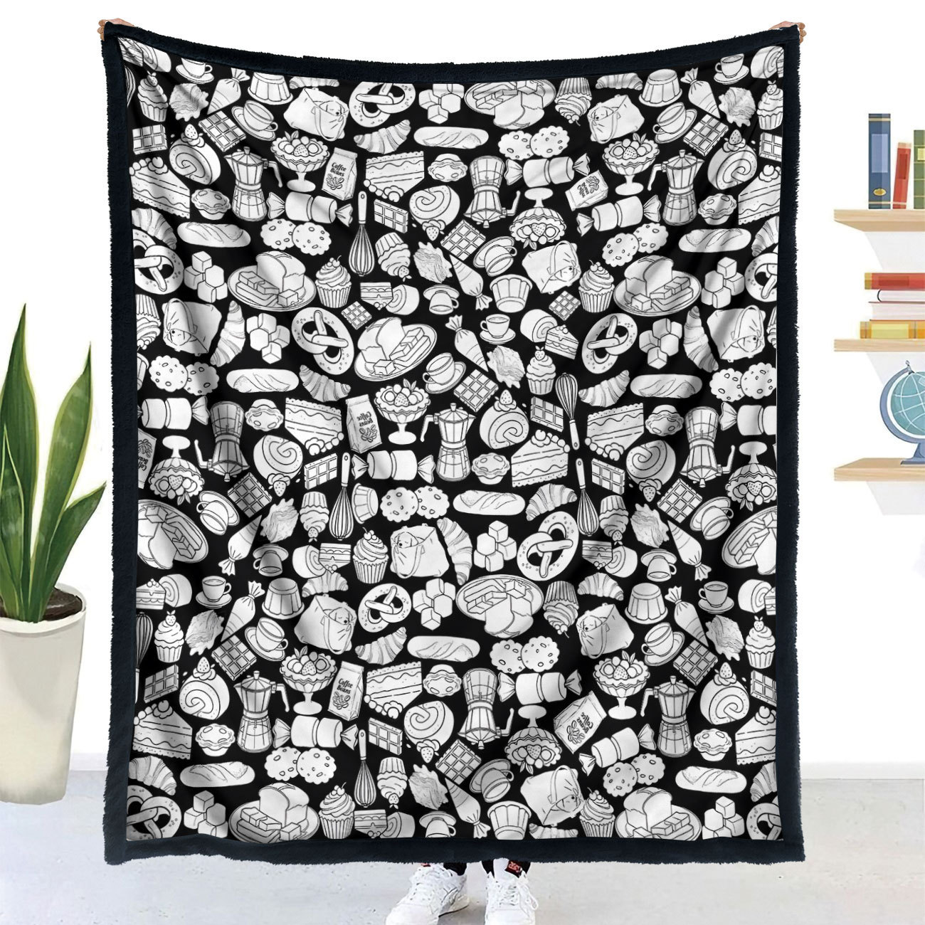 Polyester Throw Blanket with Brush, picture 7 of 12