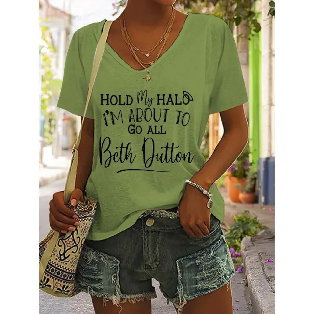 Women's Cotton like Printed Short Sleeve 829131111 2Xl - Shop at LoveMi