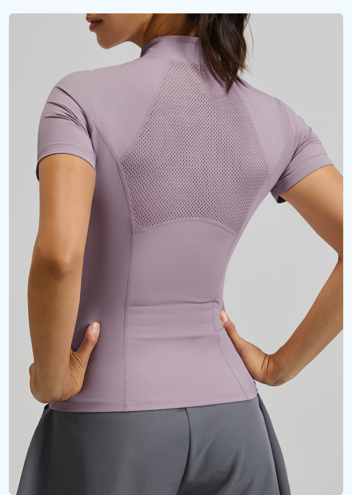 Women's Outdoor High-Elastic Half-Zip Yoga Top 9 Women's Outdoor High-Elastic Half-Zip Yoga Top