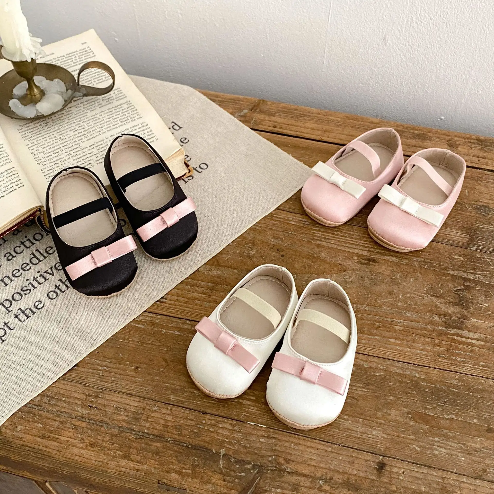 All-match One-word Butterfly Knot Baby Shoes Comfortable