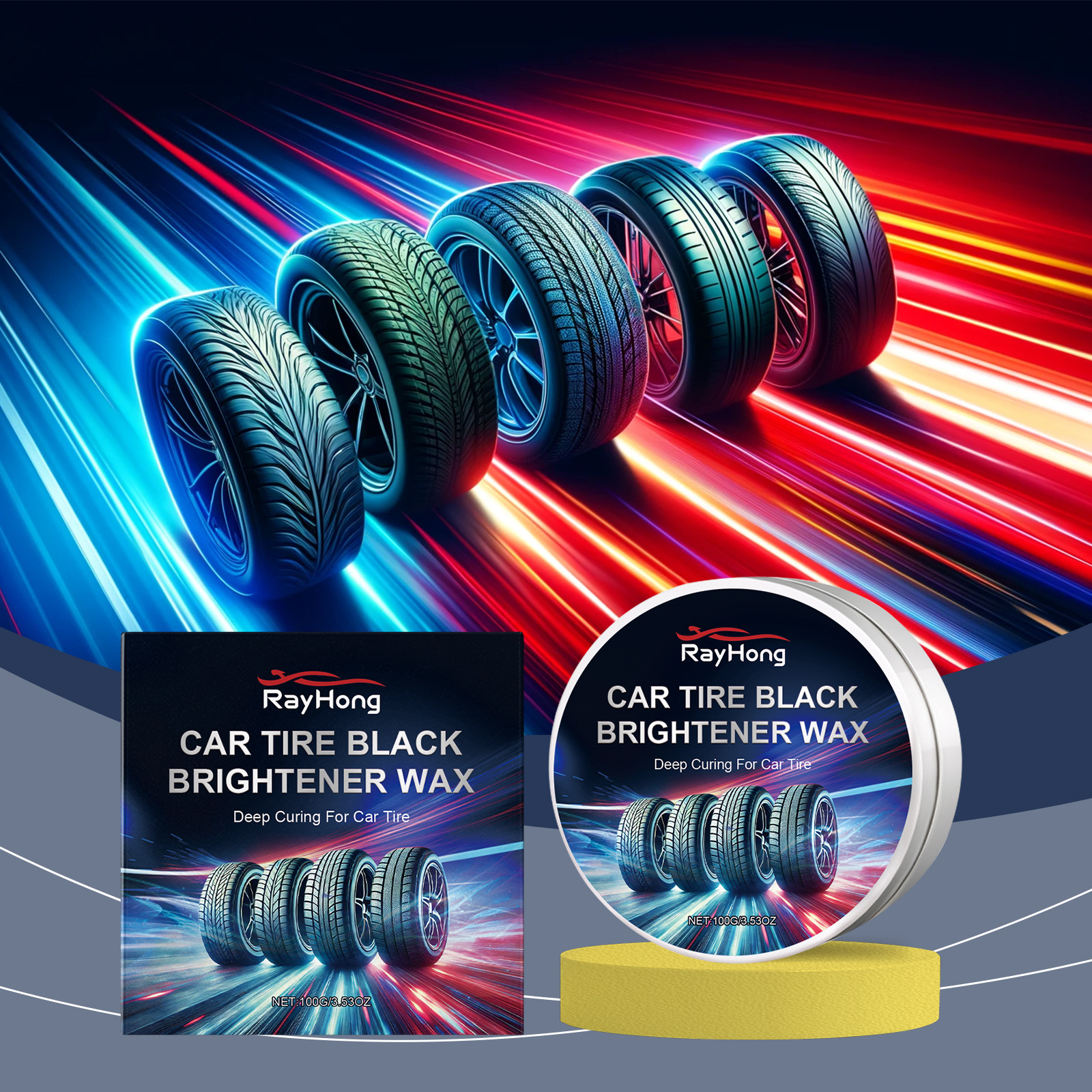 Car Tire Polishing Paster Refurbished