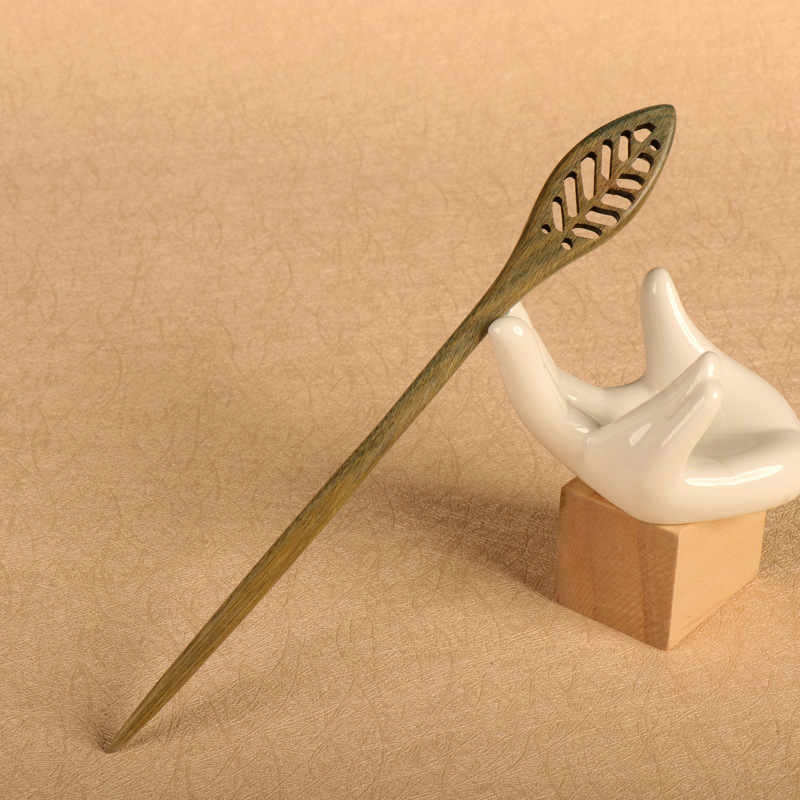 Green Sandalwood Hairpin Hairpin Antiquity Hair Clasp 34