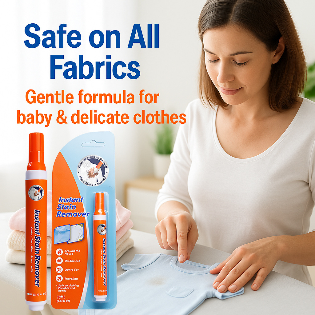 White Clothing Stain Remover Oil And Jam Dry-cleaning Agent, No-rinse Stain-removing Pen