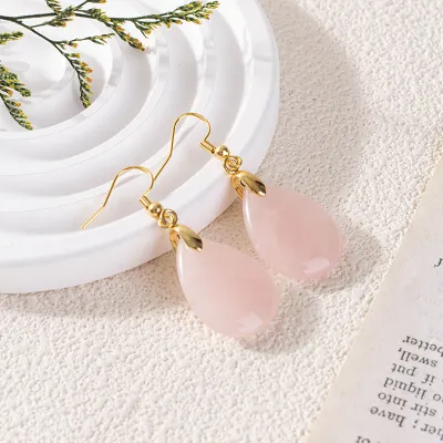 Cut Long Water Drop Earrings