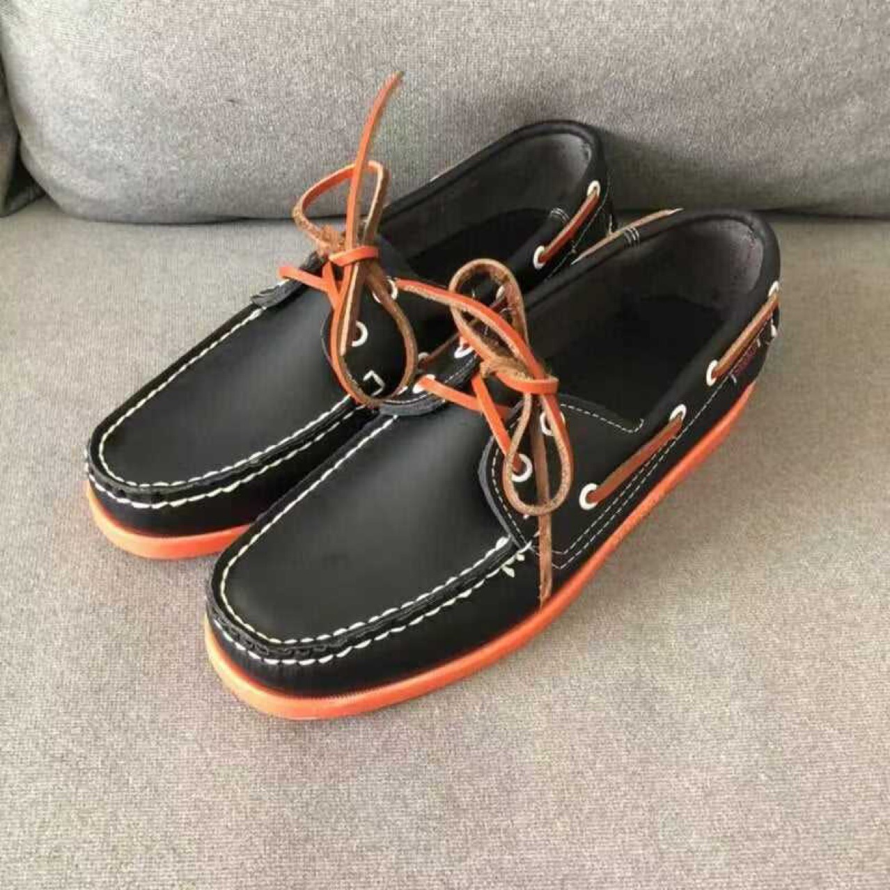 Casual Lace-up Versatile Leather Shoes In Large Sizes