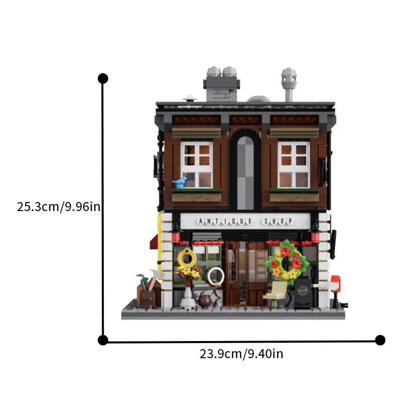 Antique Shop Assembled Building Block Toy Model