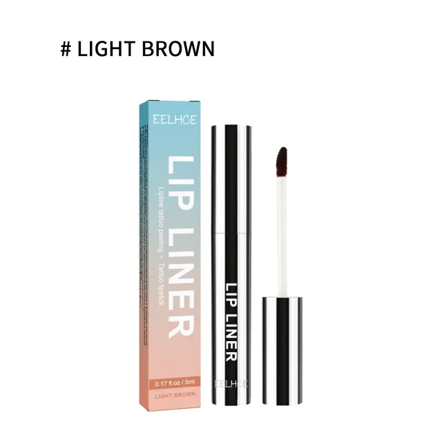 Stripping Lip Liner Outline Waterproof Light Brown - Shop at LoveMi
