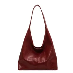 Composite Bag Fashion Shoulder Bag With Clutch Bag Casual Commuting Large Capacity Hobo Tote Bags Women - Red - View 1