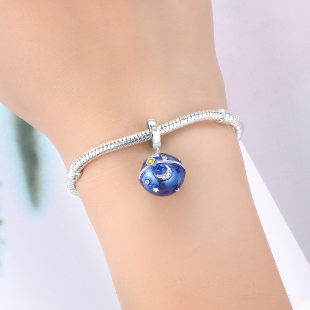 Starry Sky Astronaut Diy Bracelet String Beads Pendant