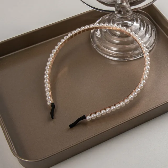 Women's Fairy Temperamental Hairpin Simple 5 Metal Bottom Single Row - Shop at LoveMi
