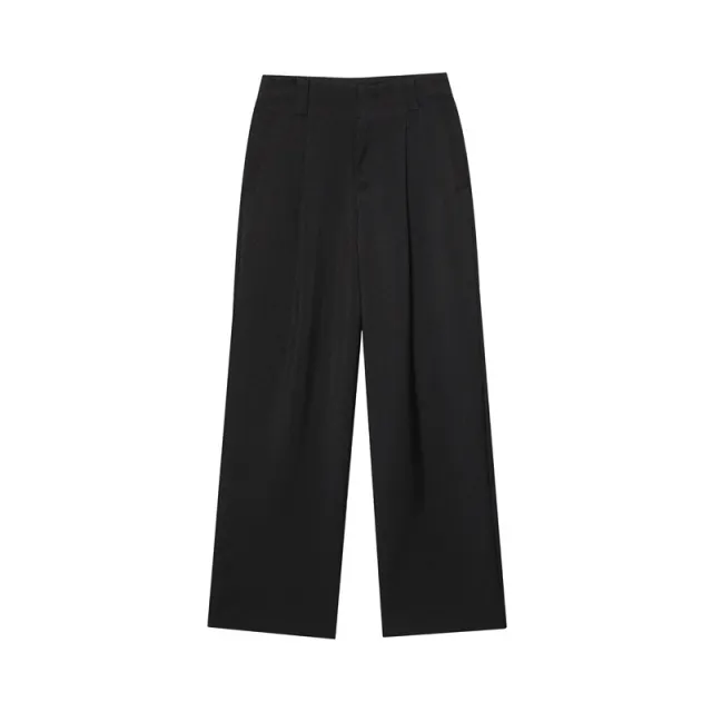 Loose Vest Casual Pleated Pants Pants - Shop at LoveMi