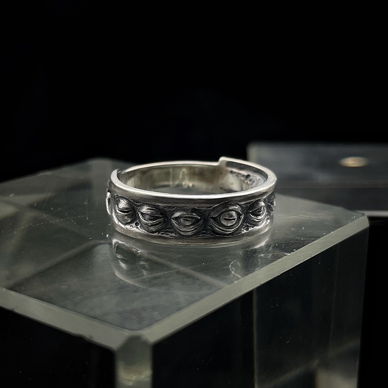 Chiba Original Design Eye Retro Men's Trendy High Sense Ring