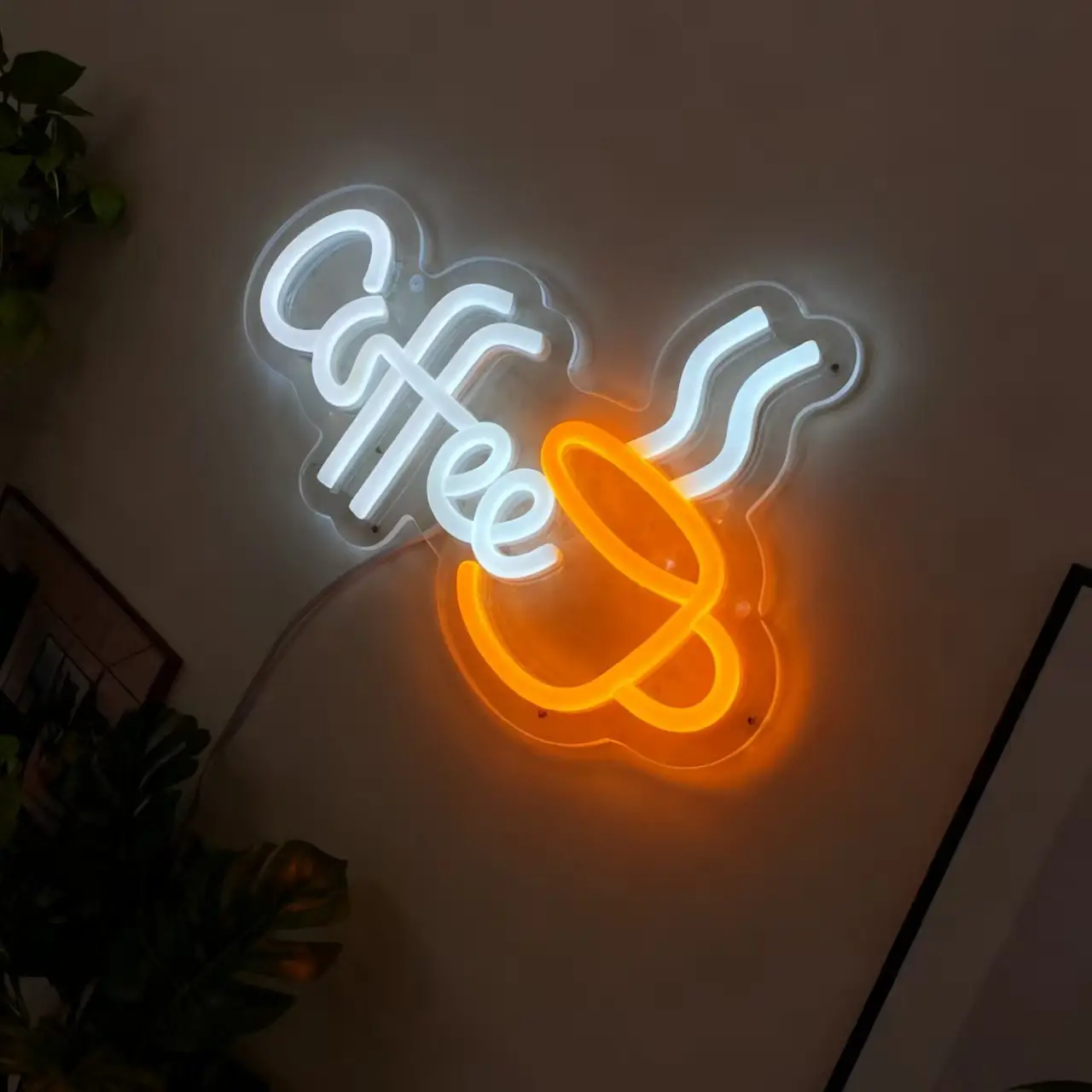 PVC Neon Sign Coffee Advertisement LED Light Board