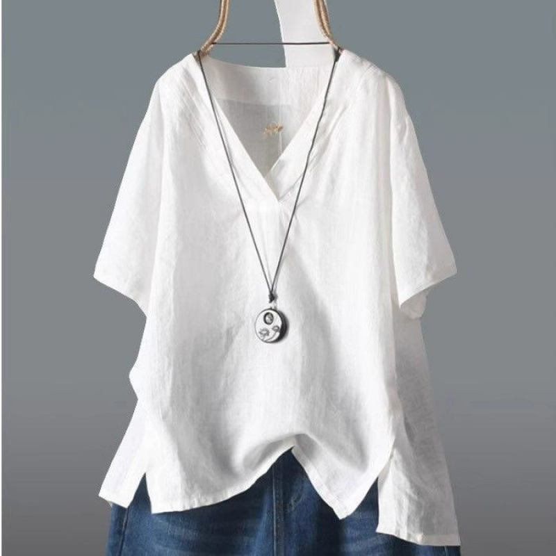 Loose-fitting Artistic Summer Top For Women 6