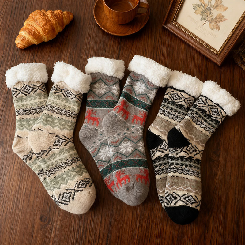 Coral Fleece Socks For Women Winter Bed Socks