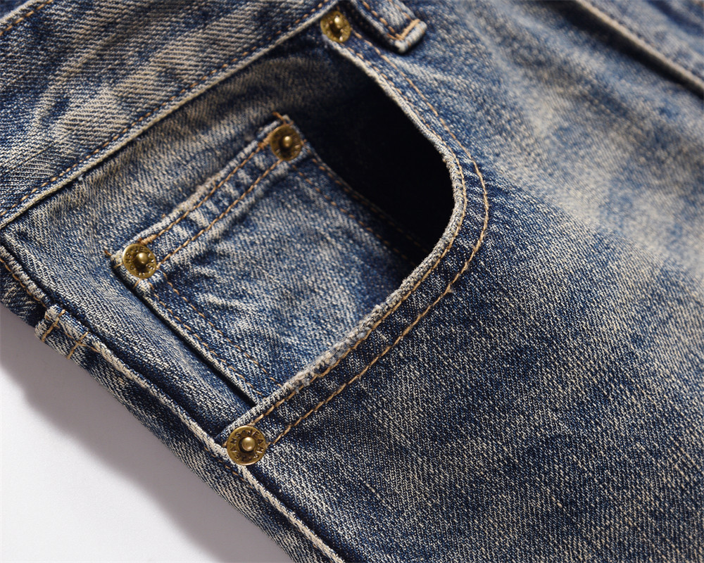 American Street Washed Vintage Jeans For Men