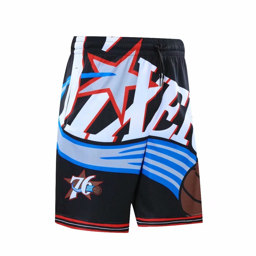 76-person Retro Basketball Outdoor Running Sports Beach Casual Loose Breathable Trendy Fashion Shorts — foto 4