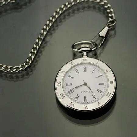 Creative Personalized Retro Silver Single-glass Pocket Watch