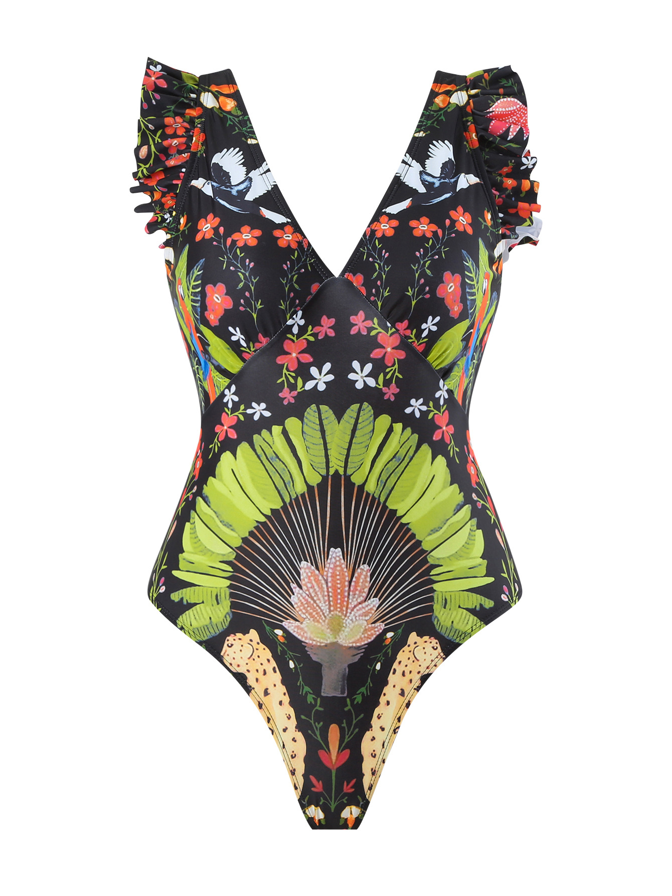 Title 8, Printed Swimsuit Covering Belly Thin Flying Yar...