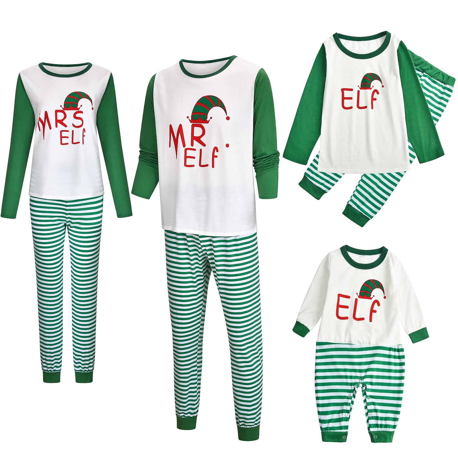 Title 2, Home Clothes Pajama Suit Christmas Parent-child