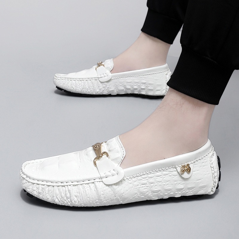 Autumn Crocodil Pattern Slip On Loafers
