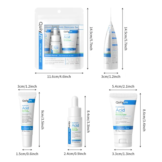 Hyaluronic Acid Three piece Set Skin Care Product Set Moisturizing 3Pcs Set - Shop at LoveMi