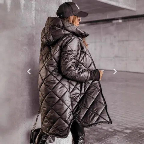 Women's Winter Hooded Cotton-padded Mid-length Jacket