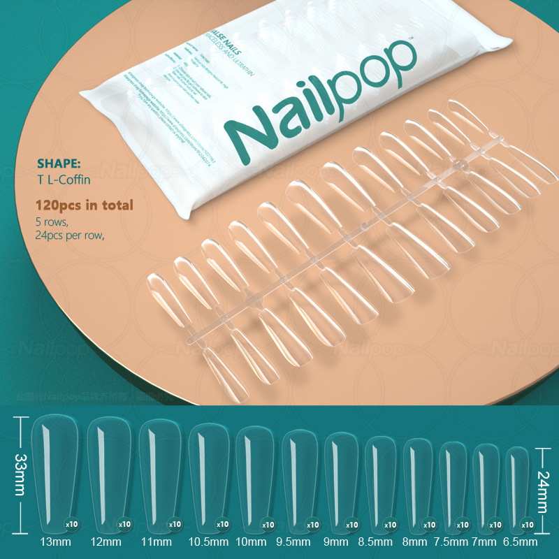 Long Trapezoid Nail Tip